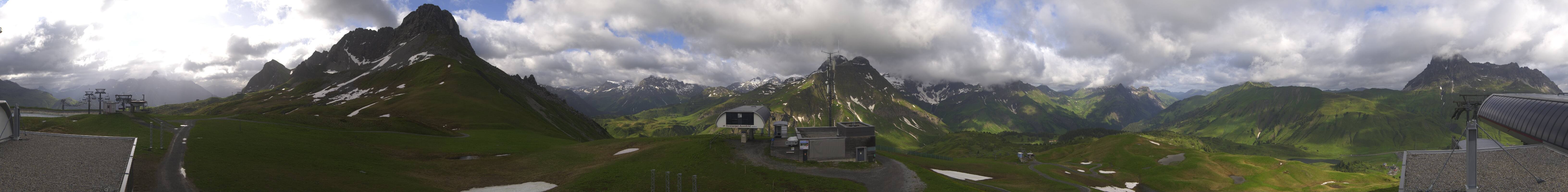 Archiv Foto Webcam Warth Schröcken - Panorama Saloberjet