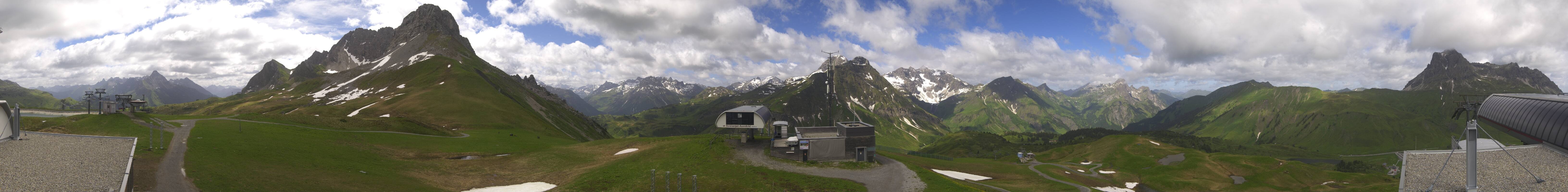 Archiv Foto Webcam Warth Schröcken - Panorama Saloberjet