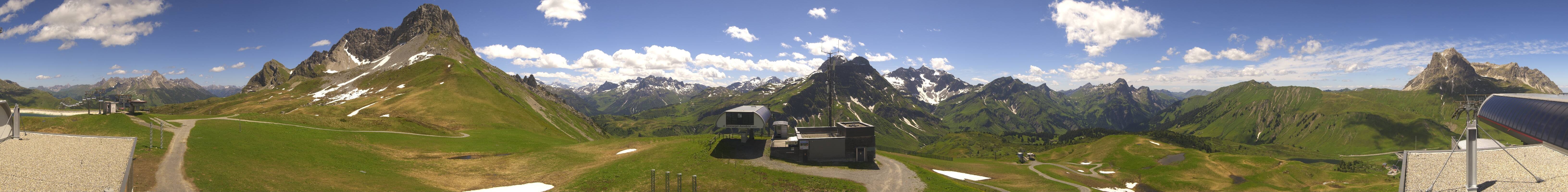 Archiv Foto Webcam Warth Schröcken - Panorama Saloberjet