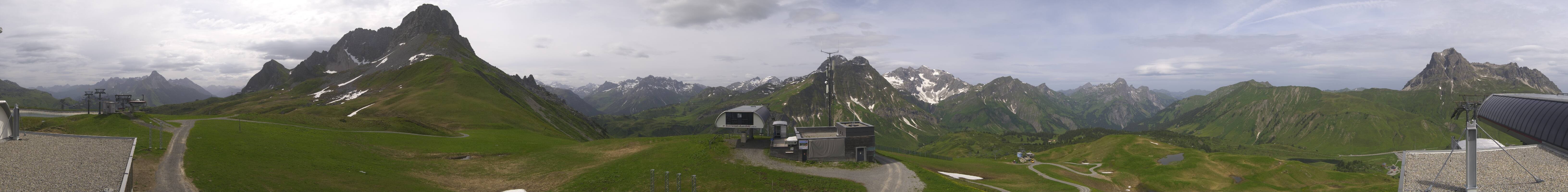 Archiv Foto Webcam Warth Schröcken - Panorama Saloberjet