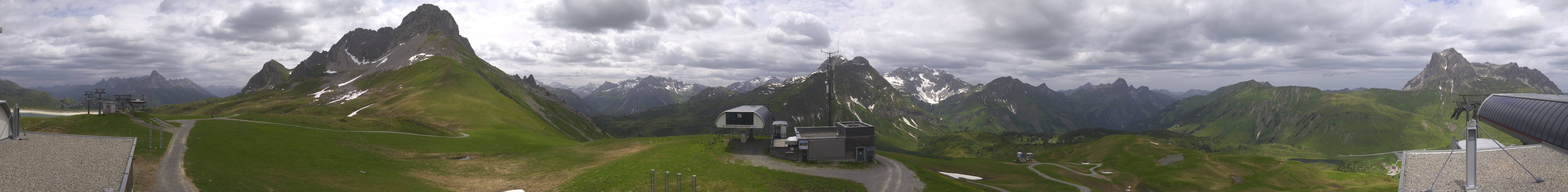 Archiv Foto Webcam Warth Schröcken - Panorama Saloberjet