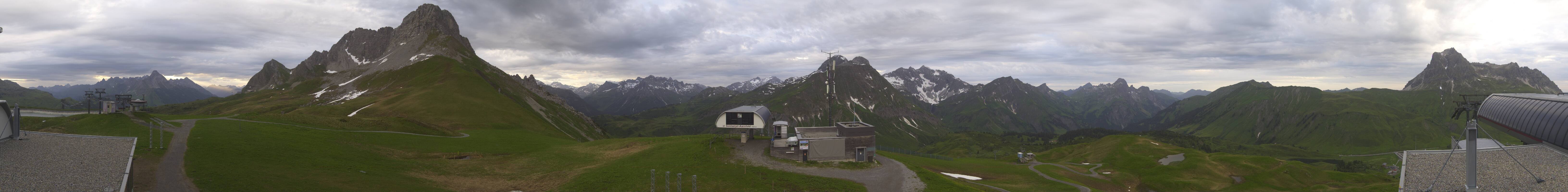 Archiv Foto Webcam Warth Schröcken - Panorama Saloberjet