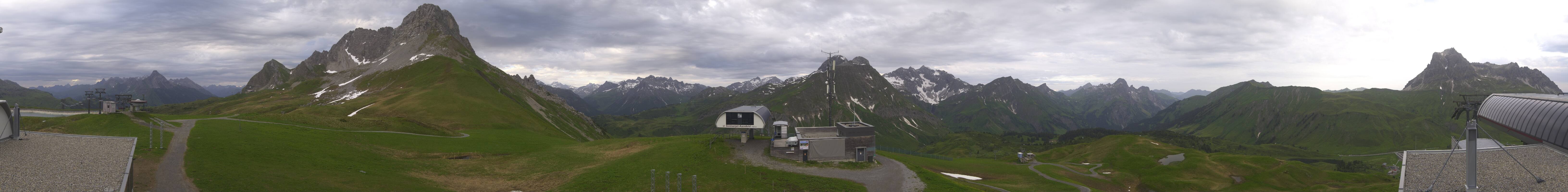 Archiv Foto Webcam Warth Schröcken - Panorama Saloberjet