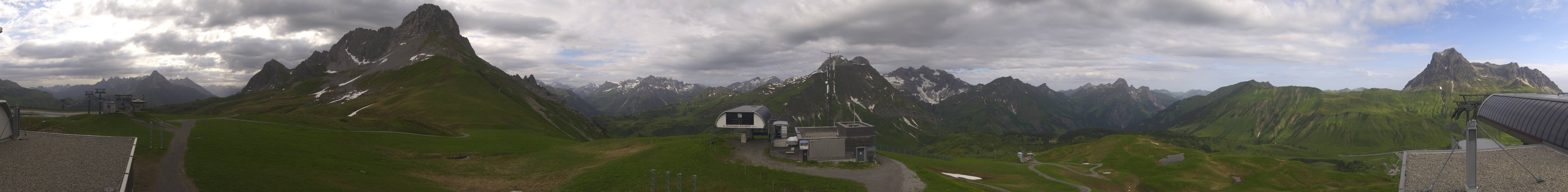 Archiv Foto Webcam Warth Schröcken - Panorama Saloberjet