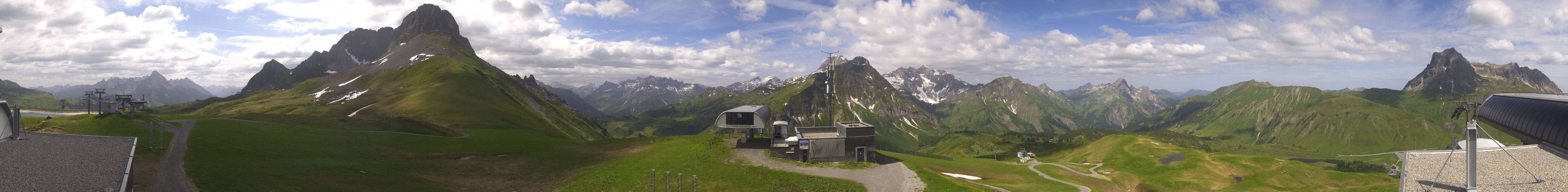 Archiv Foto Webcam Warth Schröcken - Panorama Saloberjet