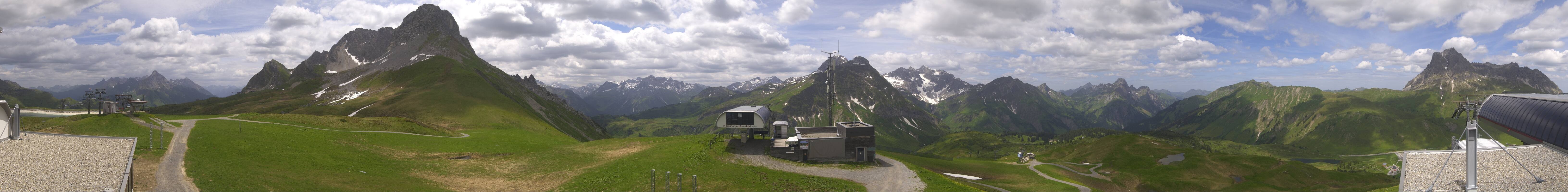 Archiv Foto Webcam Warth Schröcken - Panorama Saloberjet