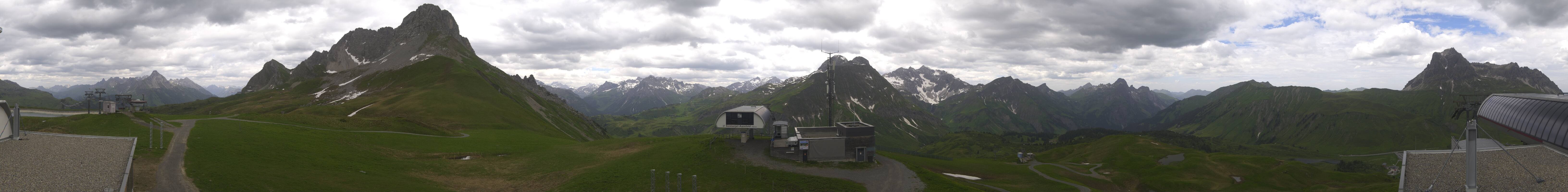 Archiv Foto Webcam Warth Schröcken - Panorama Saloberjet