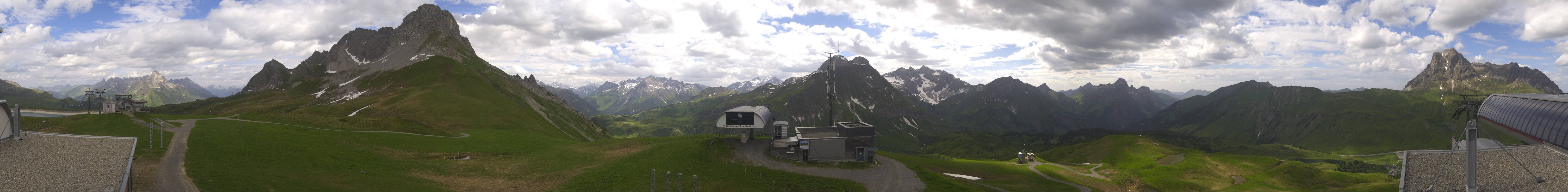 Archiv Foto Webcam Warth Schröcken - Panorama Saloberjet