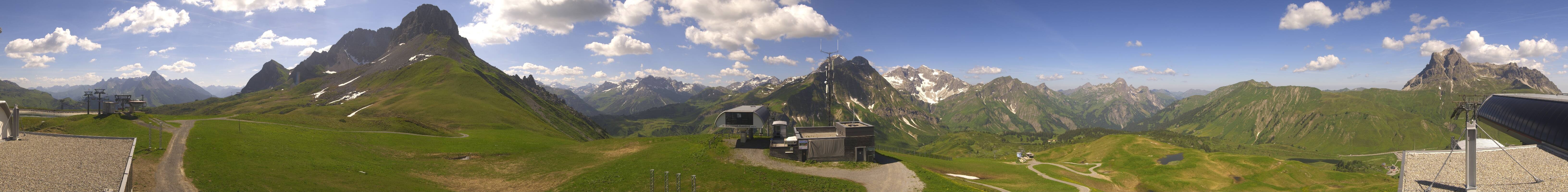 Archiv Foto Webcam Warth Schröcken - Panorama Saloberjet