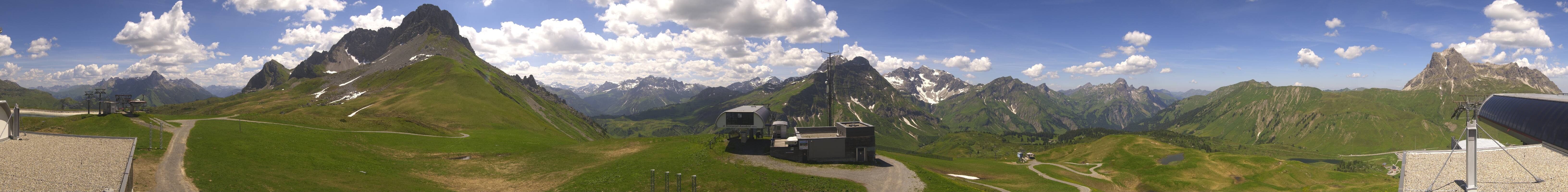 Archiv Foto Webcam Warth Schröcken - Panorama Saloberjet