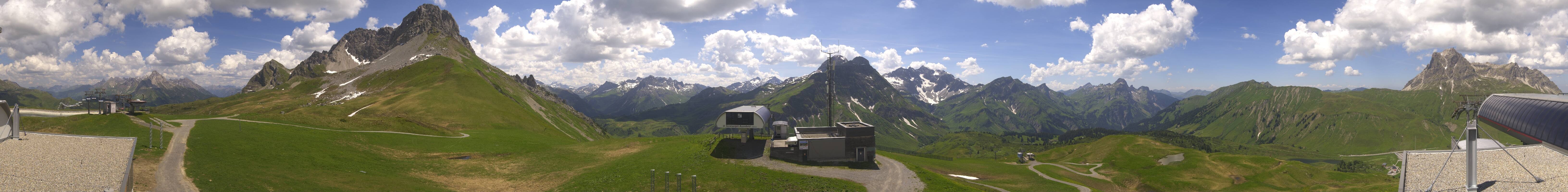 Archiv Foto Webcam Warth Schröcken - Panorama Saloberjet