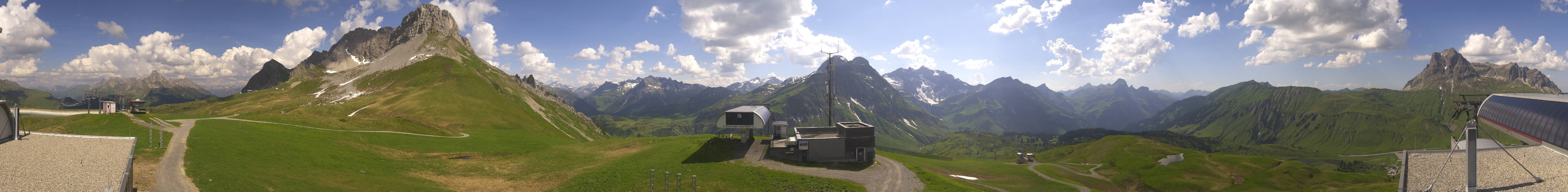 Archiv Foto Webcam Warth Schröcken - Panorama Saloberjet