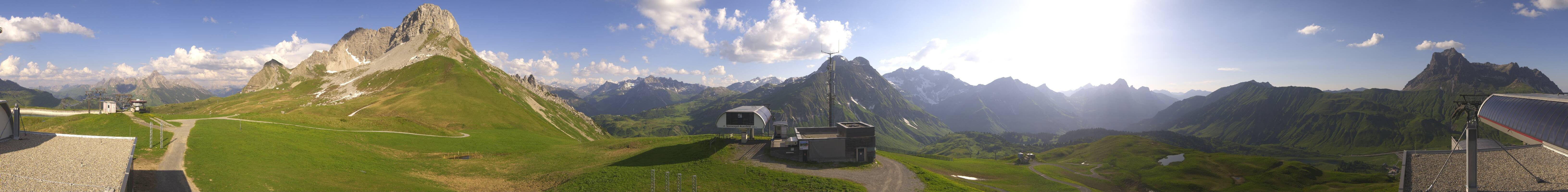 Archiv Foto Webcam Warth Schröcken - Panorama Saloberjet