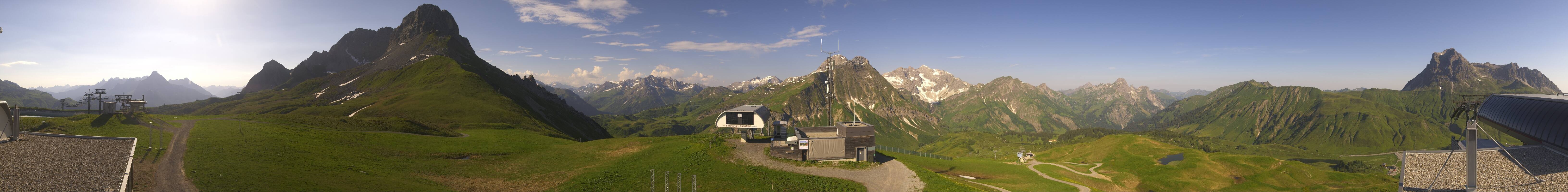 Archiv Foto Webcam Warth Schröcken - Panorama Saloberjet