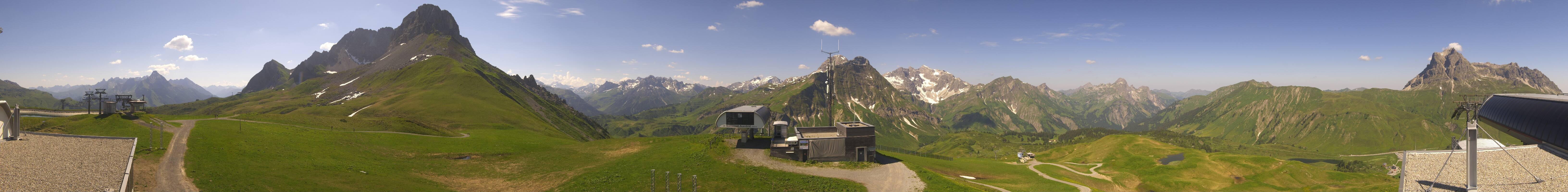 Archiv Foto Webcam Warth Schröcken - Panorama Saloberjet
