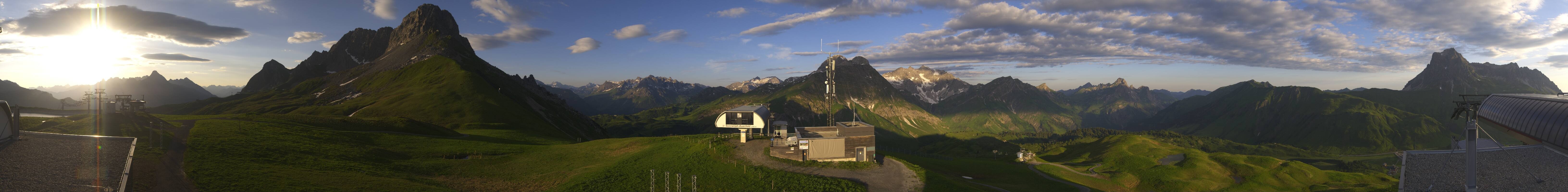 Archiv Foto Webcam Warth Schröcken - Panorama Saloberjet
