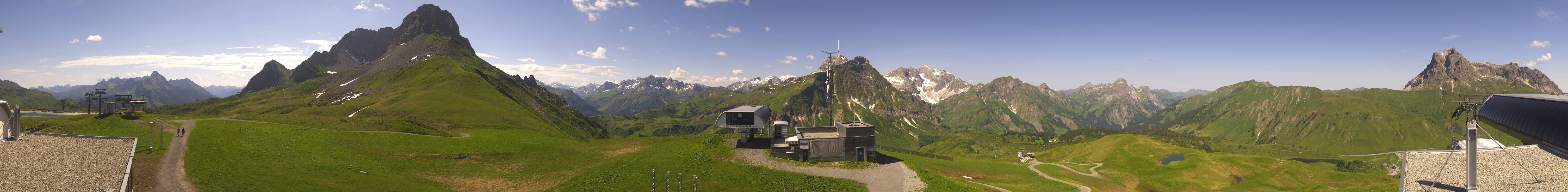 Archiv Foto Webcam Warth Schröcken - Panorama Saloberjet