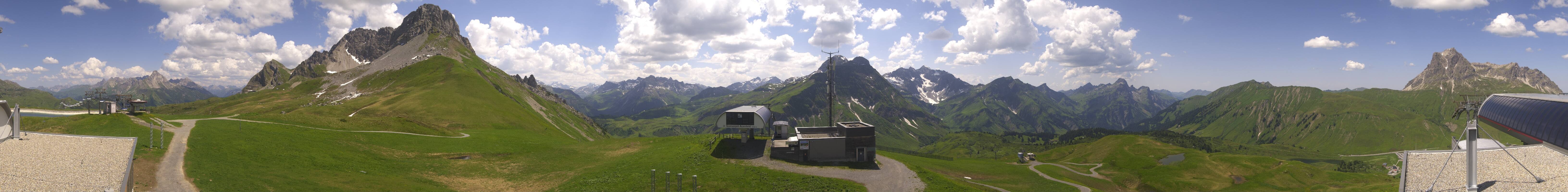 Archiv Foto Webcam Warth Schröcken - Panorama Saloberjet