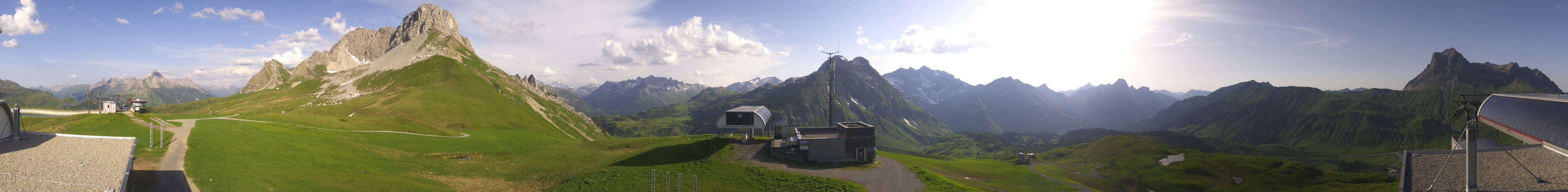 Archiv Foto Webcam Warth Schröcken - Panorama Saloberjet