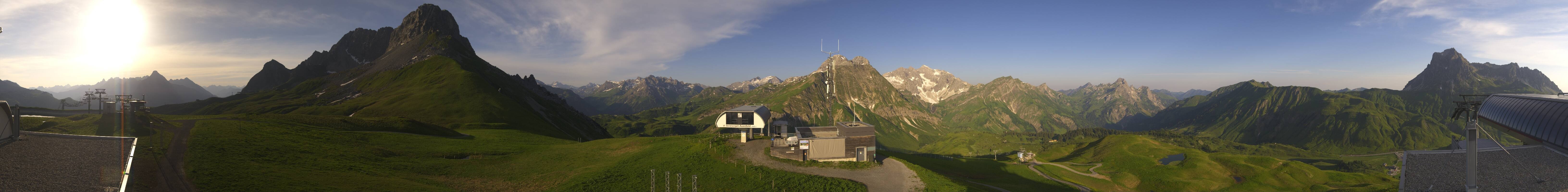 Archiv Foto Webcam Warth Schröcken - Panorama Saloberjet