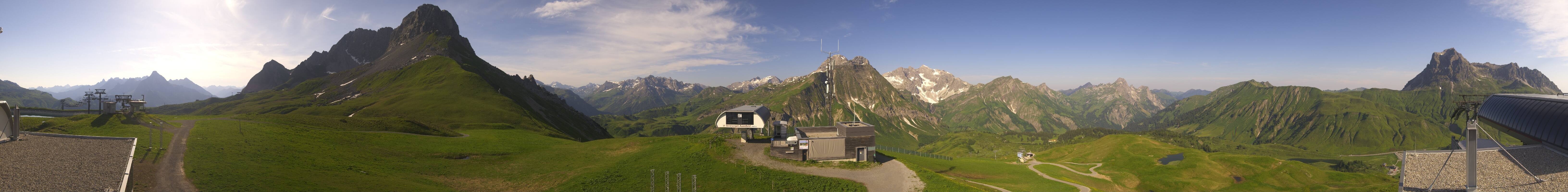 Archiv Foto Webcam Warth Schröcken - Panorama Saloberjet