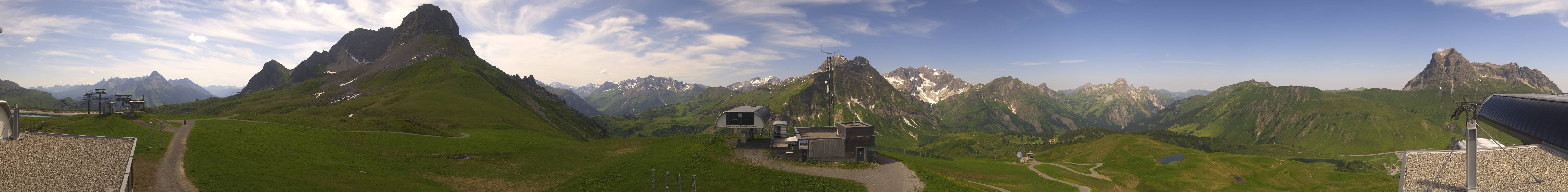 Archiv Foto Webcam Warth Schröcken - Panorama Saloberjet
