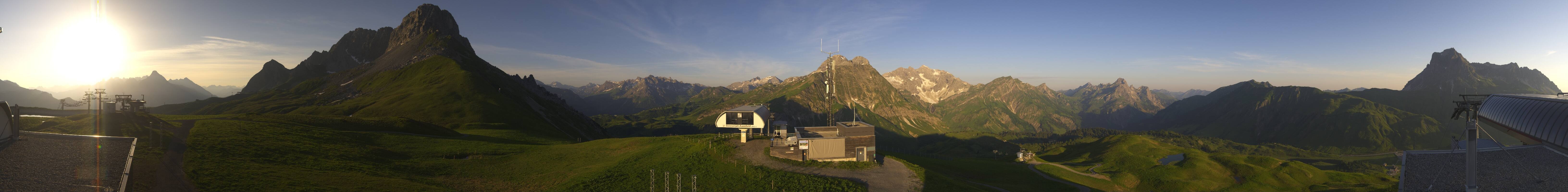 Archiv Foto Webcam Warth Schröcken - Panorama Saloberjet
