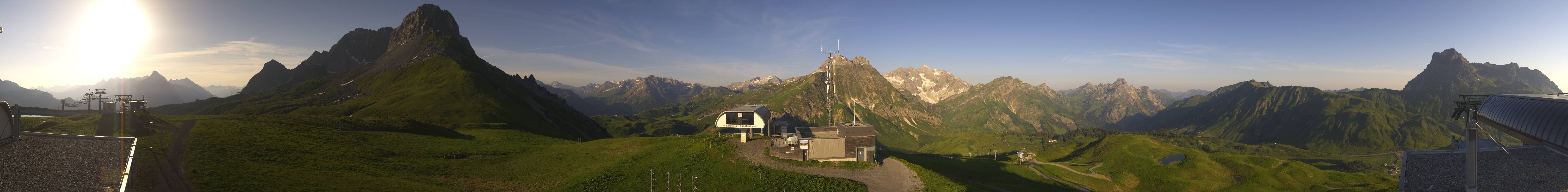 Archiv Foto Webcam Warth Schröcken - Panorama Saloberjet