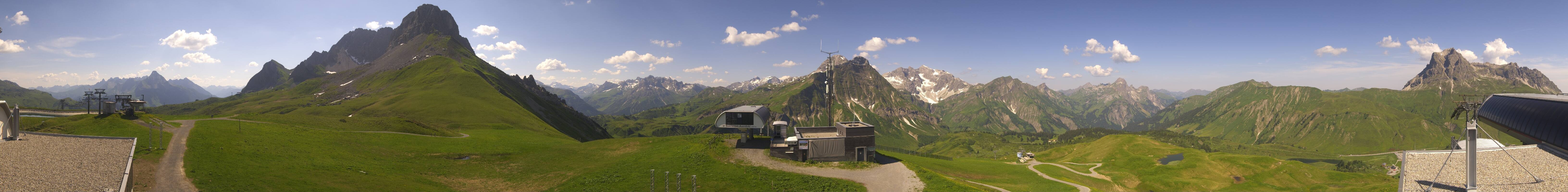 Archiv Foto Webcam Warth Schröcken - Panorama Saloberjet