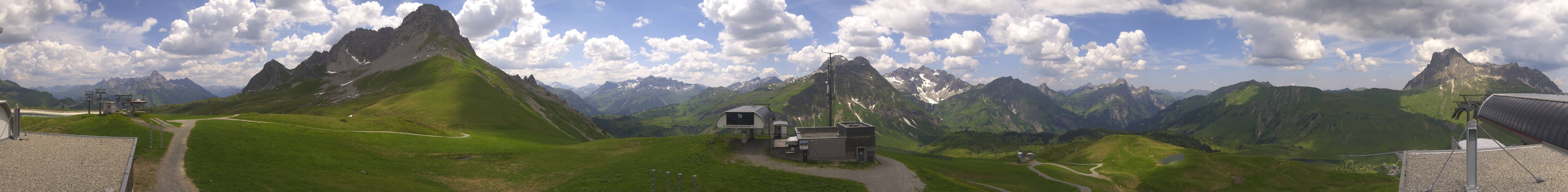 Archiv Foto Webcam Warth Schröcken - Panorama Saloberjet