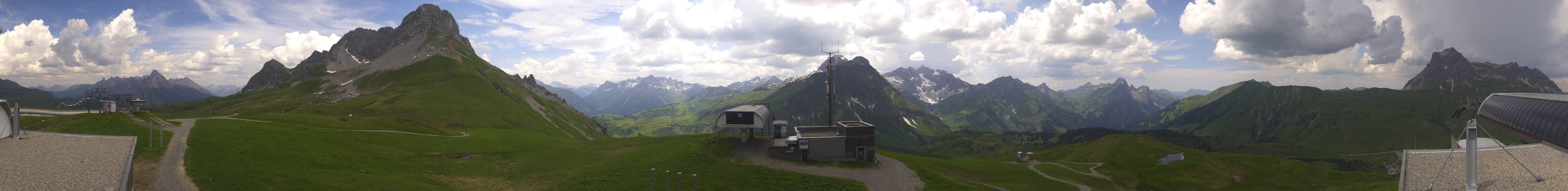 Archiv Foto Webcam Warth Schröcken - Panorama Saloberjet