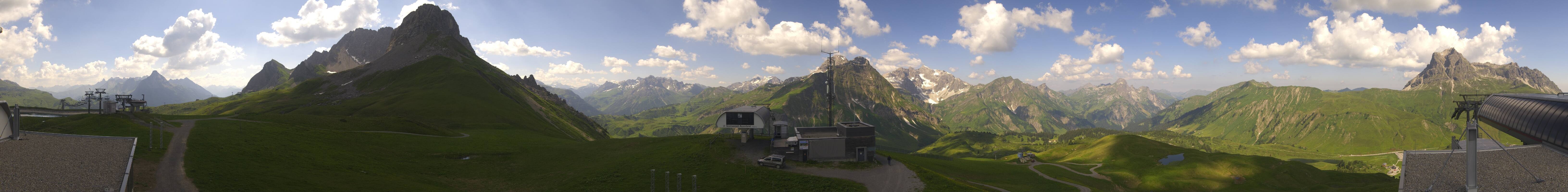 Archiv Foto Webcam Warth Schröcken - Panorama Saloberjet