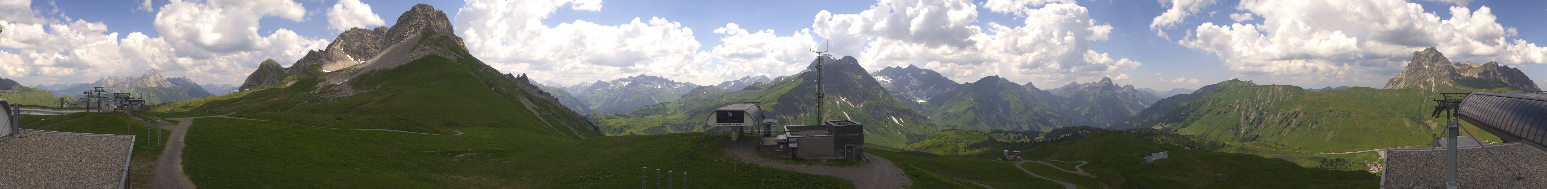 Archiv Foto Webcam Warth Schröcken - Panorama Saloberjet