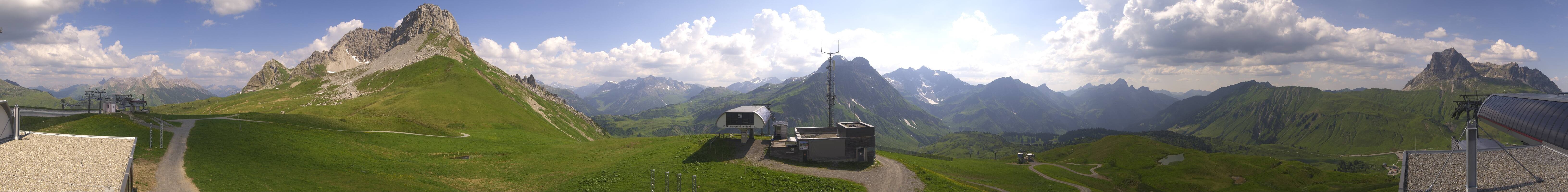 Archiv Foto Webcam Warth Schröcken - Panorama Saloberjet