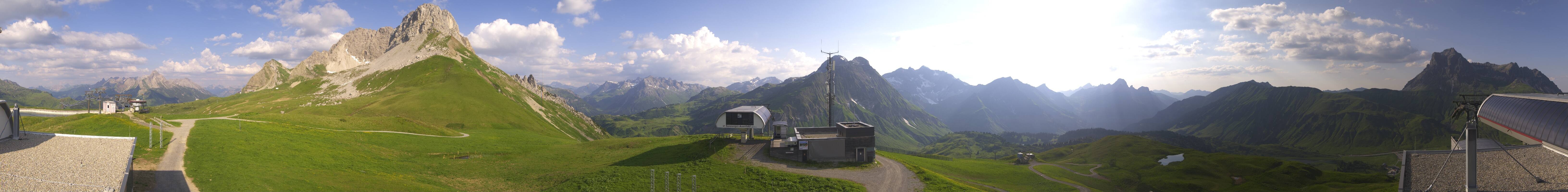 Archiv Foto Webcam Warth Schröcken - Panorama Saloberjet