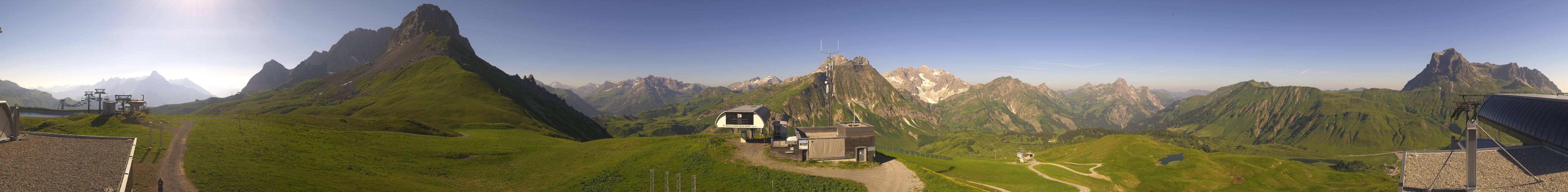 Archiv Foto Webcam Warth Schröcken - Panorama Saloberjet