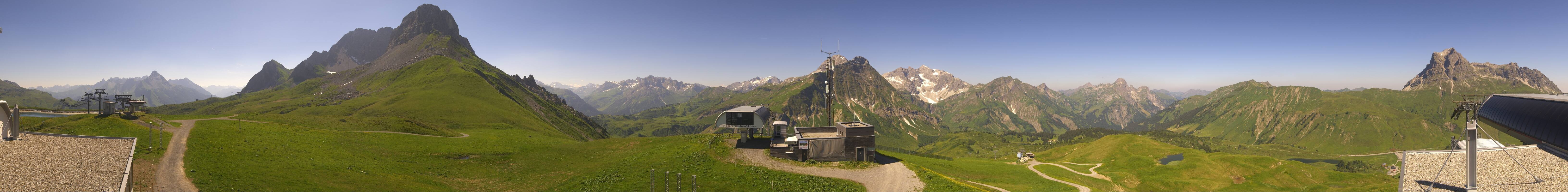 Archiv Foto Webcam Warth Schröcken - Panorama Saloberjet