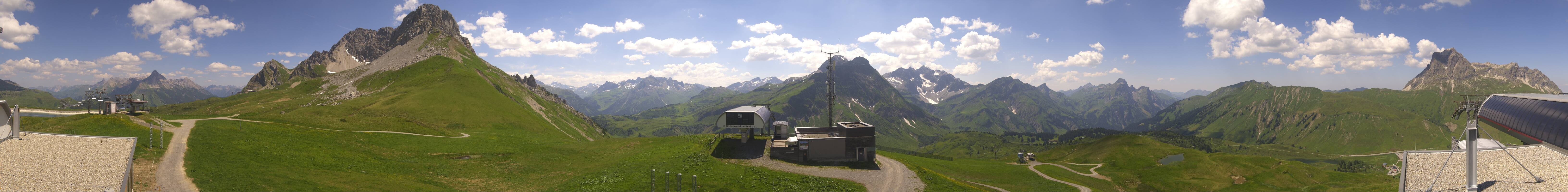 Archiv Foto Webcam Warth Schröcken - Panorama Saloberjet