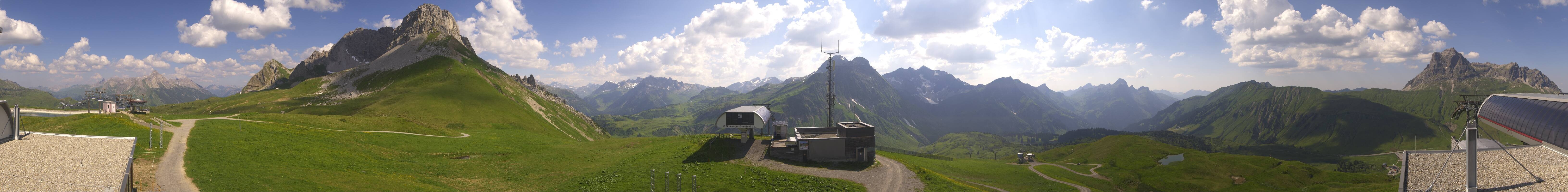 Archiv Foto Webcam Warth Schröcken - Panorama Saloberjet