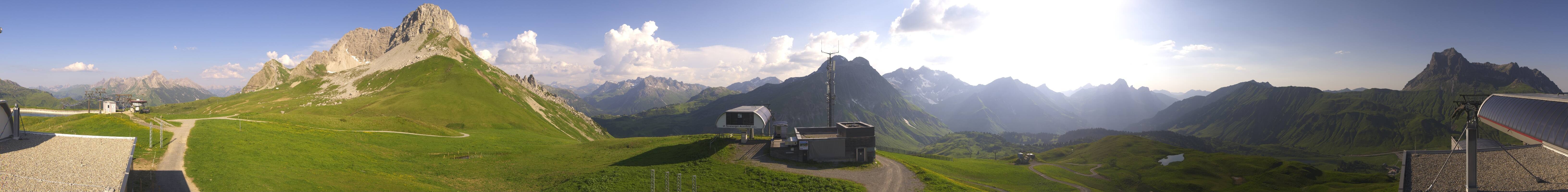 Archiv Foto Webcam Warth Schröcken - Panorama Saloberjet