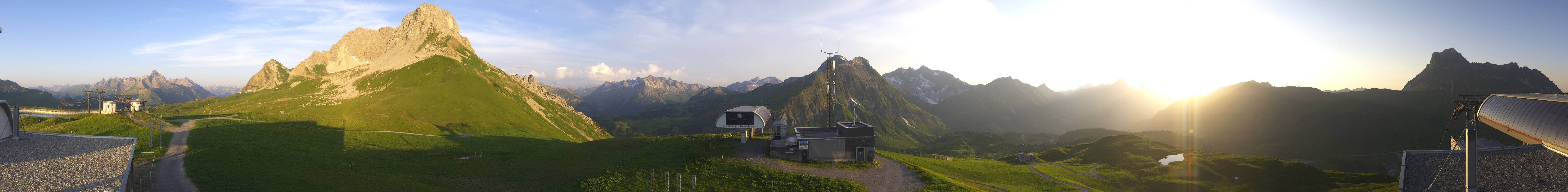 Archiv Foto Webcam Warth Schröcken - Panorama Saloberjet
