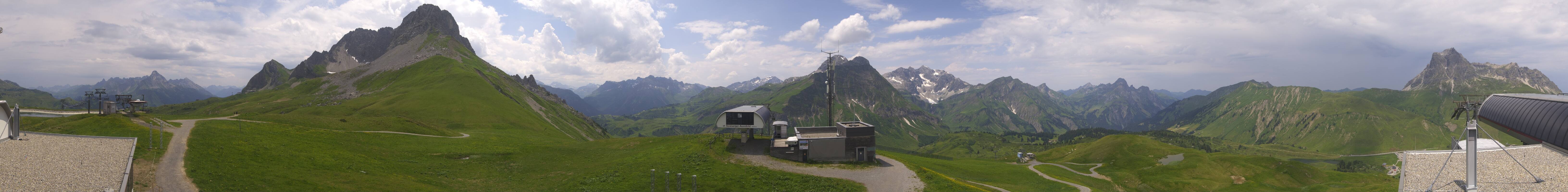 Archiv Foto Webcam Warth Schröcken - Panorama Saloberjet