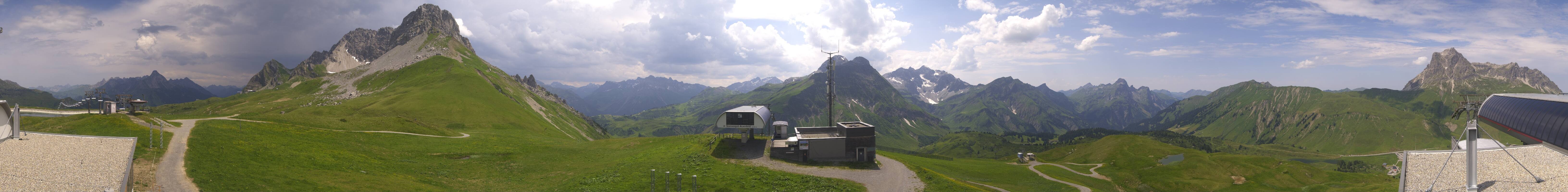 Archiv Foto Webcam Warth Schröcken - Panorama Saloberjet