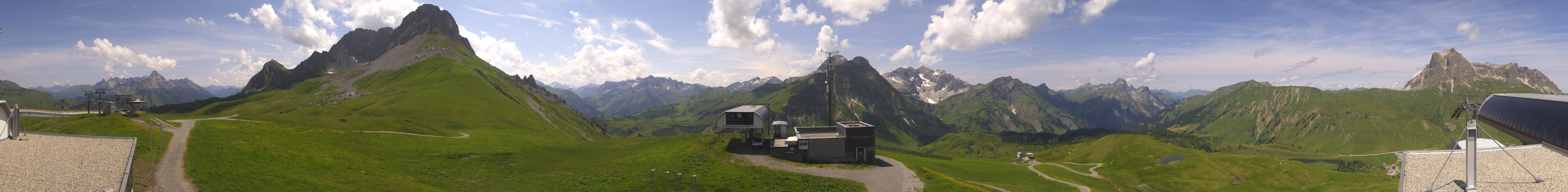 Archived image Webcam Panoramic view Warth Schröcken