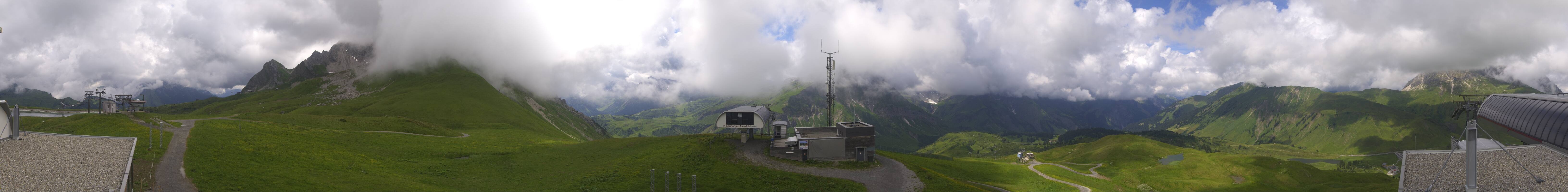 Archiv Foto Webcam Warth Schröcken - Panorama Saloberjet
