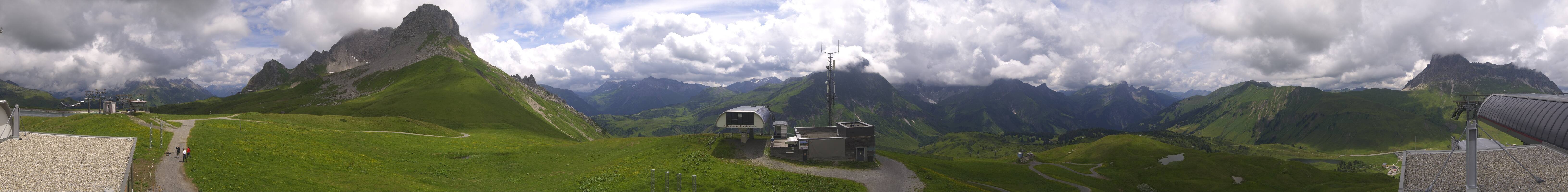 Archiv Foto Webcam Warth Schröcken - Panorama Saloberjet