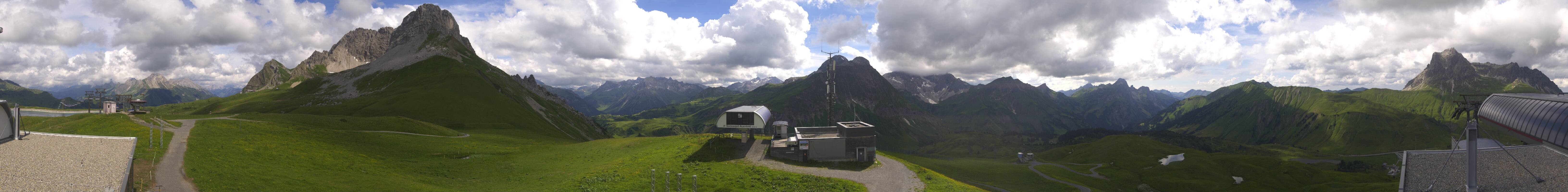 Archiv Foto Webcam Warth Schröcken - Panorama Saloberjet