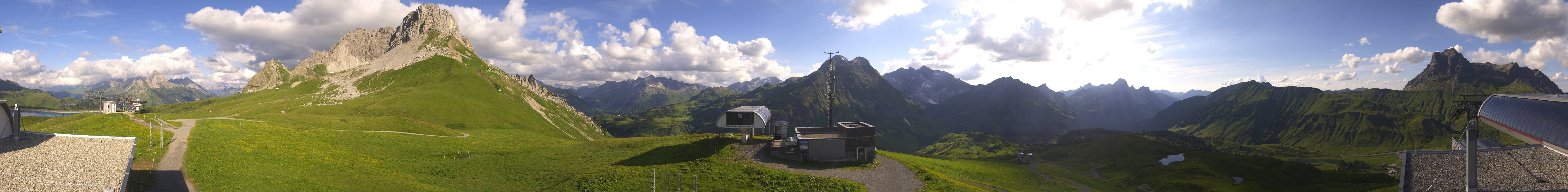 Archiv Foto Webcam Warth Schröcken - Panorama Saloberjet