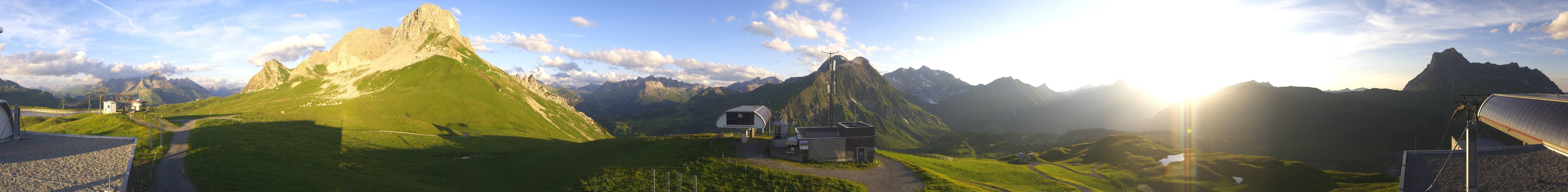 Archiv Foto Webcam Warth Schröcken - Panorama Saloberjet