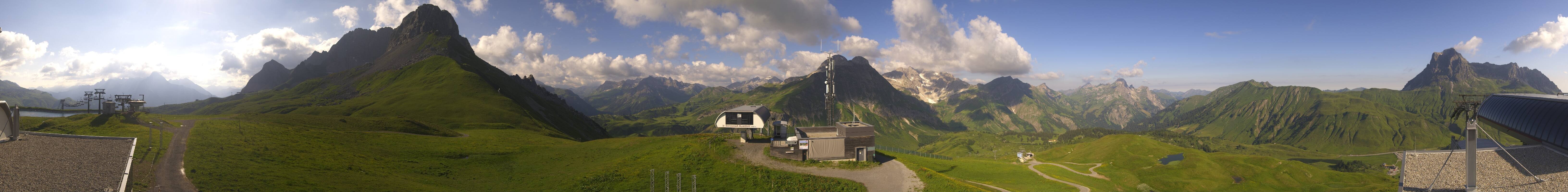 Archiv Foto Webcam Warth Schröcken - Panorama Saloberjet